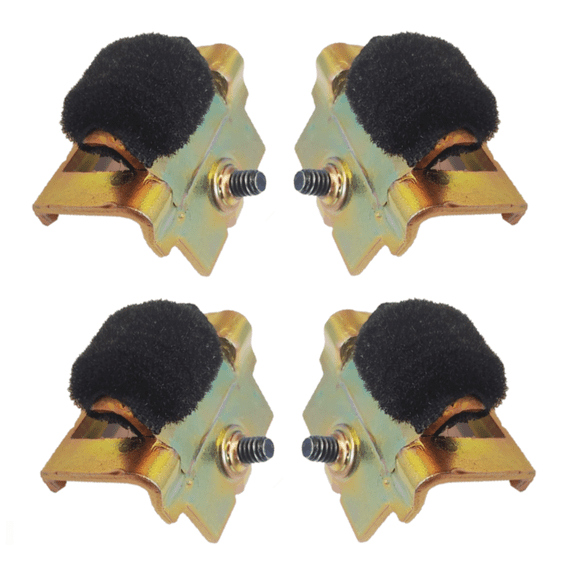 Window Glass Guide Bracket Set With Felt 1970-1981 Firebird/Trans AM and Camaro