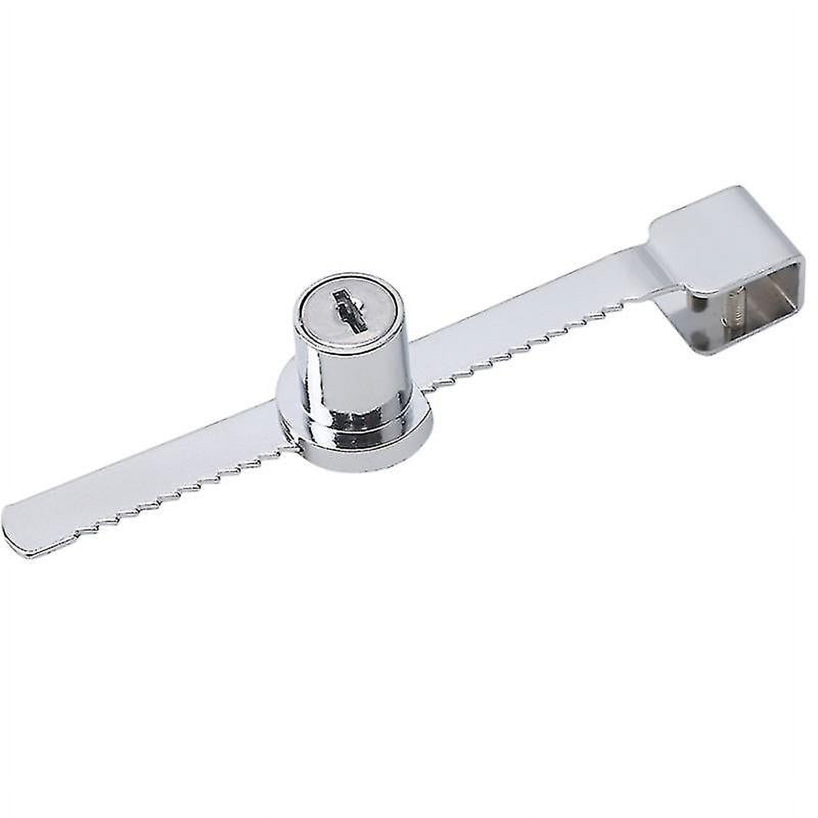Window Glass Lock Sliding Door and Window Lock (Silver) (1pcs