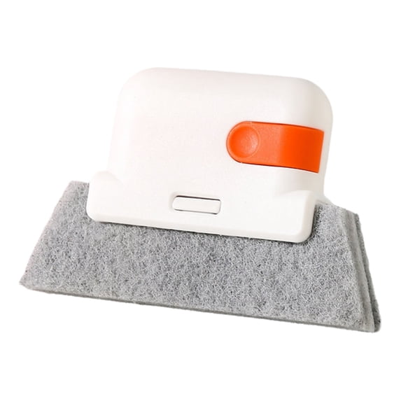 Window Groove Cleaning Brush, 2-in-1 Door and Window Track Cleaning Tool with Replaceable Scouring Pad for Sliding Door Tracks, Window Slots, and Hard-to-Reach Corners