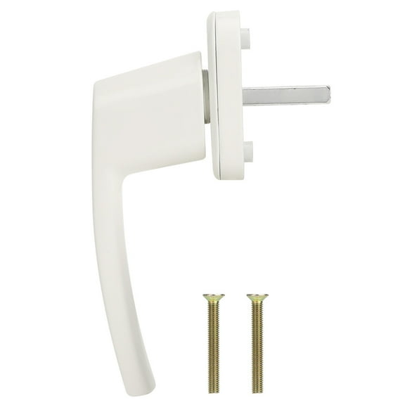 Window Handle, Baked White Paint Window Crank Handle, For Steel Door Home Flat Opening Door Plastic Window
