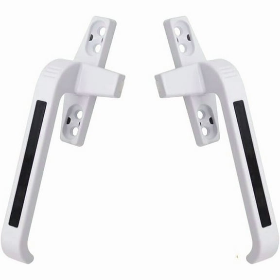 Window Handle Left and Right Handle Aluminum Alloy Swing Doors Window Lock Sliding Window Handle, - White