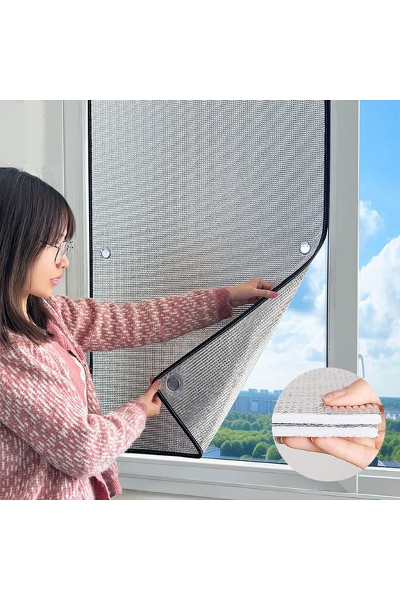 Window Heat Blocker Foam Board, Reflective Window Film, Insulation Roll, Privacy Film, Blackout Shades, Insulation for Winter and Summer, RV Shade, Insulated Garage Panels 12x39in