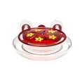 thumbnail image 1 of Window Hummingbird Feeder | Metal Frame Suction Cup Feeder | Round Design for Close-Up Bird Watching | Includes 3 Window Hooks | Weather-Resistant Plastic & Metal Construction, 1 of 6