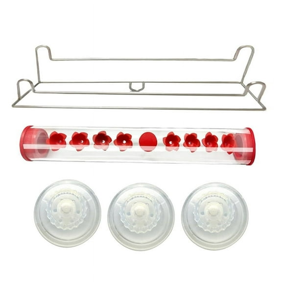 Window Hummingbird Feeder,Suction Cup Hummingbird Feeder for Window with Ant-Proof Feeding Ports and Perches