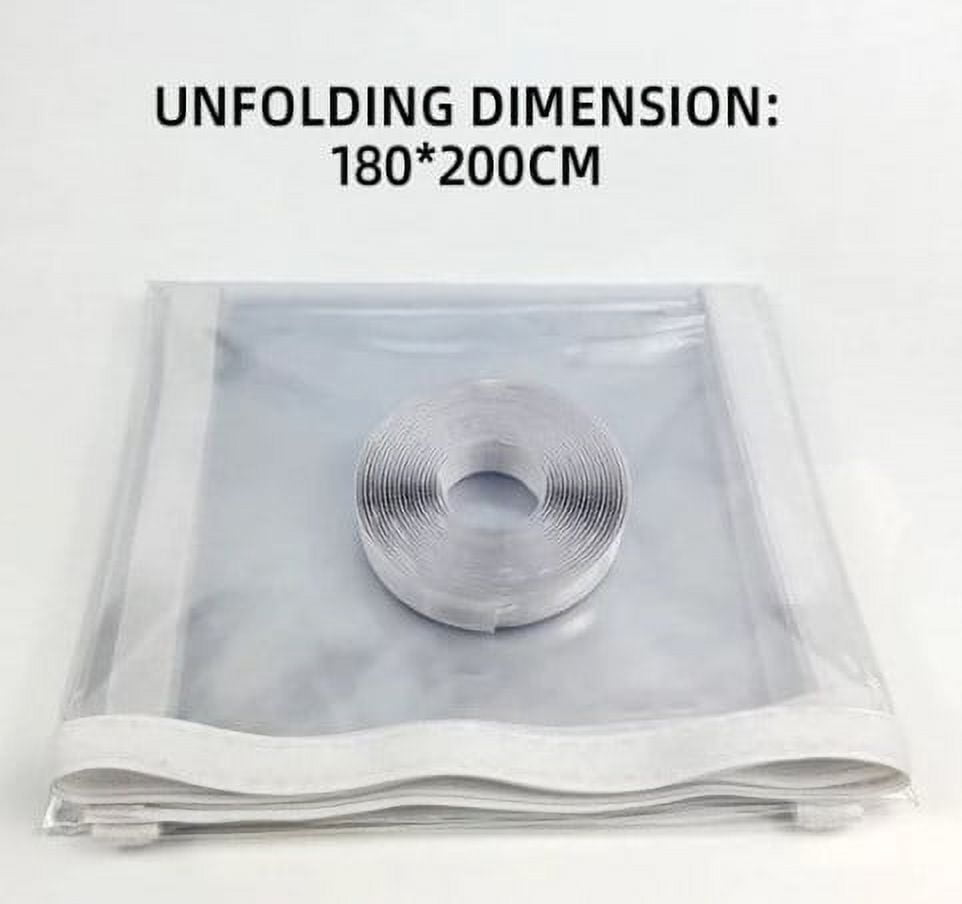Window Insulation Kit Transparent Easy to Open Plastic Window Wrap for