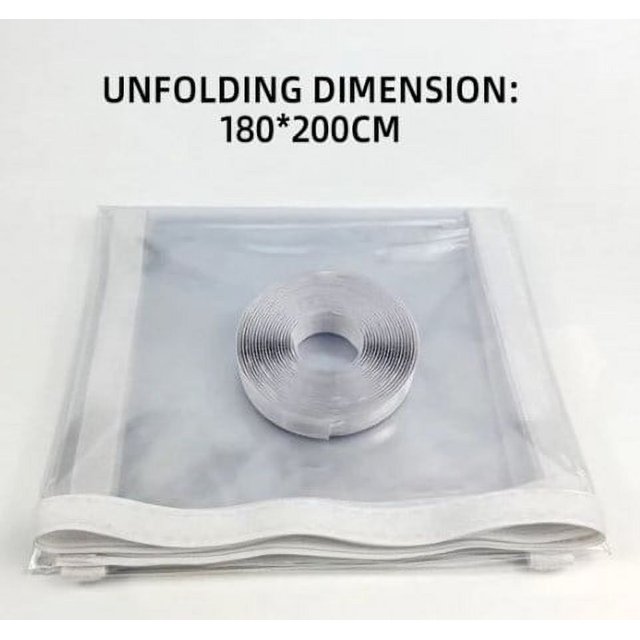 Window Insulation Kit Transparent Easy to Open Plastic Window Wrap for