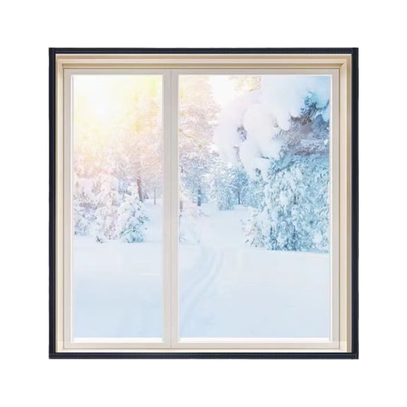 Window Insulation Kit for Winter, EVA Window Plastic Film for Winterizing, Transparent Window Film with Double-Side Tape to Keep Cold Out