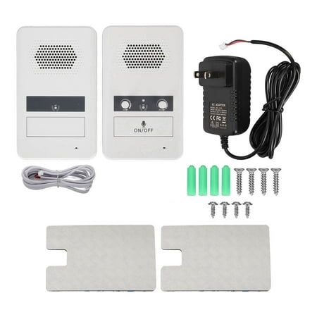 Window Intercom System, Premium Speaker US Plug 100-240V 3W Power Dual Way Counter Intercom For Station