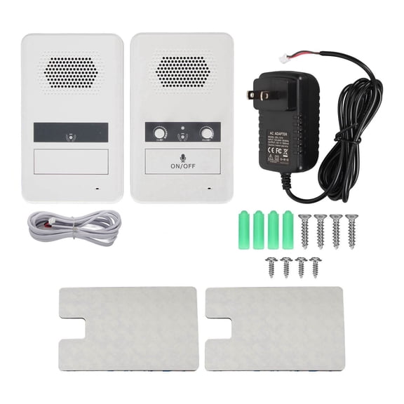 Window Intercom System, Premium Speaker US Plug 100-240V 3W Power Dual Way Counter Intercom  For Station