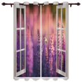 thumbnail image 1 of Window Lavender Field Pattern Valance Window Curtains For Living Room Bedroom Kitchen Home Luxury Youth Room Window Curt, 1 of 6