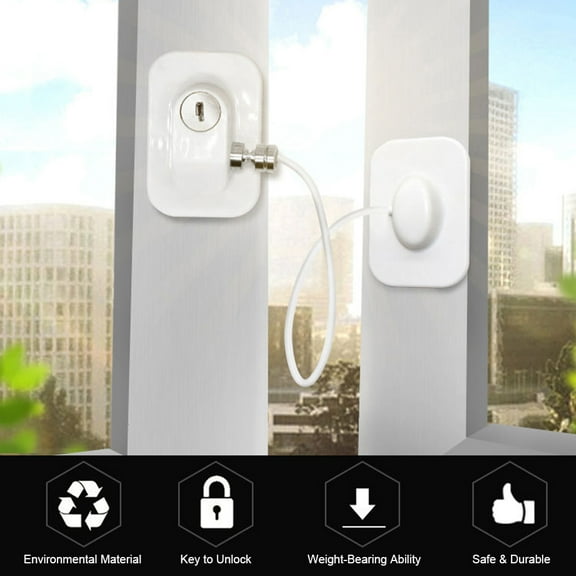 Window Lock,Adhesive Limit Limit Locks Safety Cable Window With -fall Adhesive Safety Lock Window Lock With -fall Child Safety Window Lock Limit Locks Doors Huiop