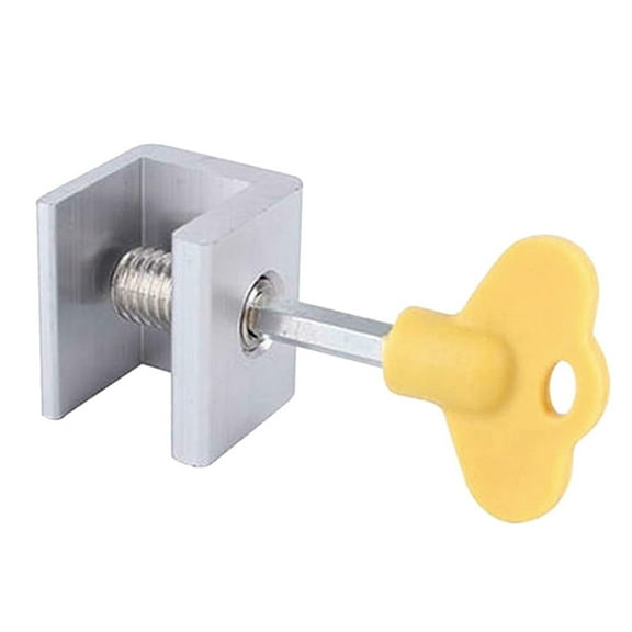 Window Locks,Sliding Security Window Lock with Key, For Vertical and Horizontal Sliding Windows and Sliding Doors, Adjustable Window Locks Security Window Stoppers for Patio Bedroom (Silver)