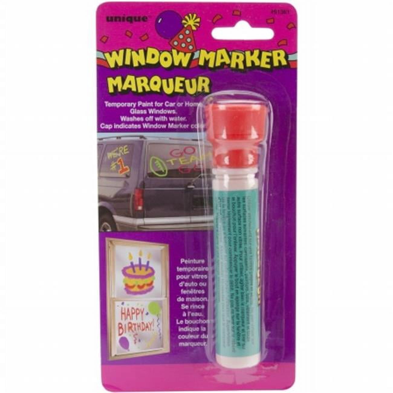  Window Marker - Black (Temporary Paint for Car or Home Windows  - Washes Off with Water) : Arts, Crafts & Sewing