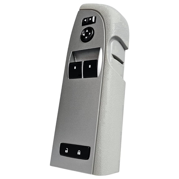 2010-2013 Chevrolet Silverado & GMC Sierra Window Master Switch Assembly Gray (Standard Cab Pickup, Regular Cab, 2010, 2011, 2012, 2013, 10, 11, 12, 13)