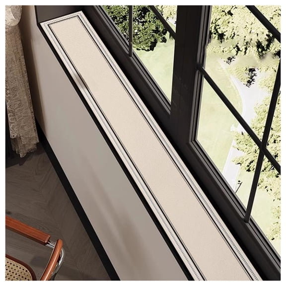Window Mat Leather Window Mat, With Non-Slip Backing, Window Sill Protection Mat, Waterproof Narrow Window Sill Protection Mat, Decorative Blanket for Balconies