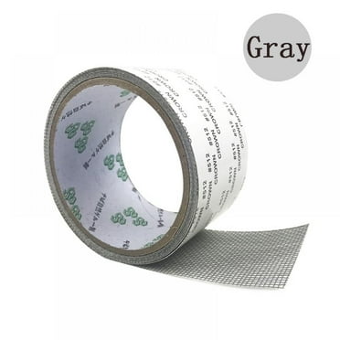 Window Mesh Screen Repair Tape, Strong Adhesive & Waterproof Fiberglass Covering Mesh Repair for Window Screen and Screen Door tears Holes