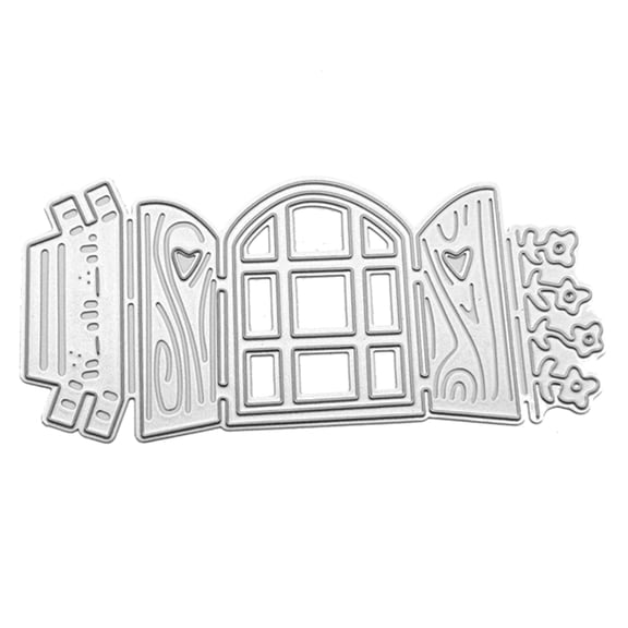 Window Metal Cutting Dies Embossing Die Cuts Decorative Stencil for Greeting Card Making Scrapbooking Wedding Decor