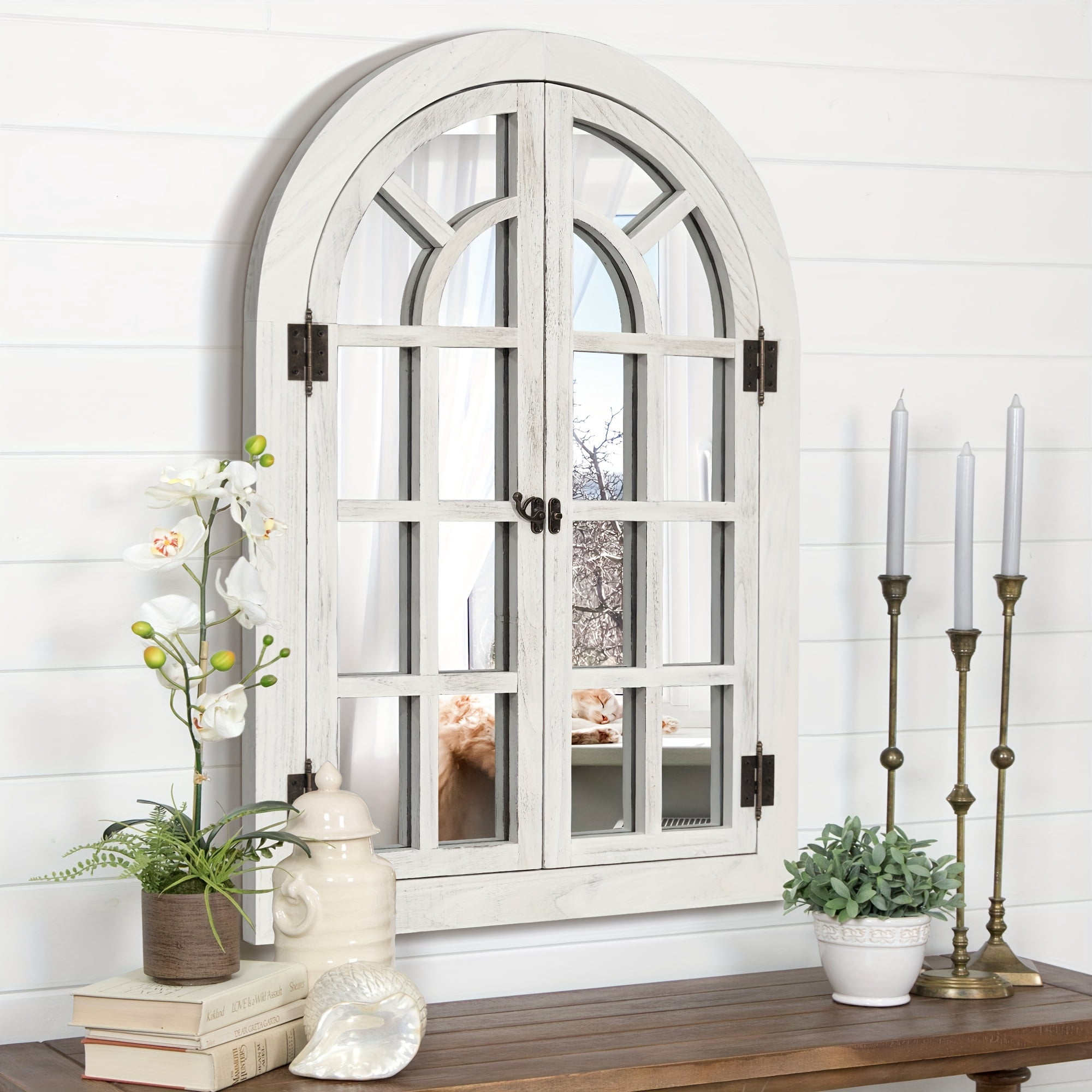 Window Mirrors For Wall Decor -Arched Wall Mirror Farmhouse Wall Decor