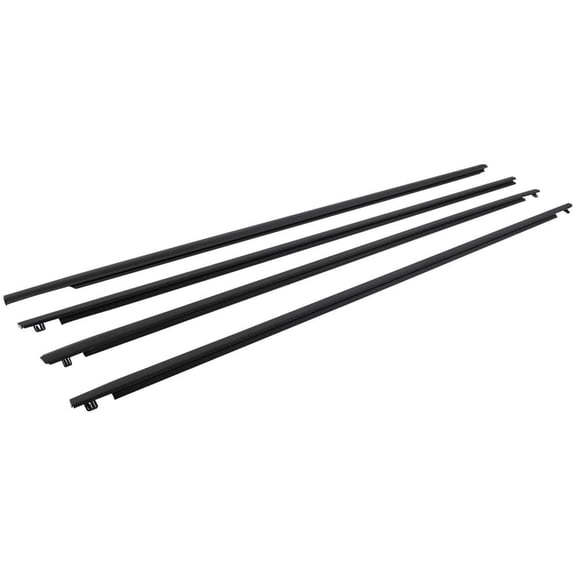 Window Molding Trim Seal Belt 4pcs Black For Mazda 3 BK Series Sedan 2004-2009 Weatherstrip Window Moulding Not For Mazda 3 Hatchback Models