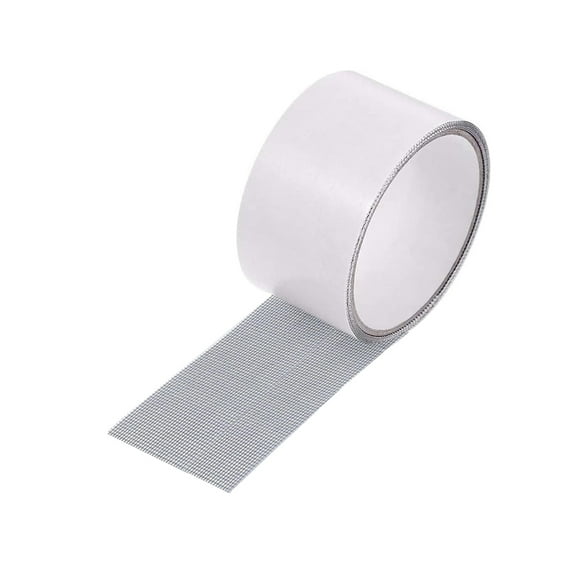 Window Mosquito Net Repair Tape Self Adhesive Window Screen Repair Patch Strong Anti-Insect Fly Mesh Broken Holes Repair(Grey)