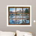thumbnail image 1 of Window Mountain River Wall Mural Wallmonkeys Peel and Stick Graphic (36 in W x 31 in H) WM503012, 1 of 4