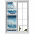 thumbnail image 1 of Window On The Ocean Window Privacy Film Wave Cloud Decorative Glass Window Film UV Blocking Static Cling Non-Adhesive Sticker Covering for Home Door 17.7 x 78.7 inches, 1 of 8