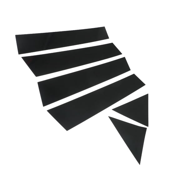 Window Pillar Post Decal Trim Sticker Black for 2005-2010 Chrysler 300 Magnum