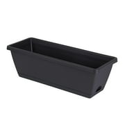 Window Planter,14"x7" Long Window Boxes Planters,Flower Window Box,Vegetable Box Pot with Tray, Indoor Cactus Flowers Plastic Rectangle Pot for Balcony, Office, Garden