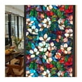 thumbnail image 1 of Window Privacy Film 40/60x100cm Colorful Retro Flower Birds Window Glass Electrostatic Stickers Removable Window Privacy Stained Decorative Film, 1 of 7