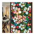 thumbnail image 1 of Window Privacy Film 40/60x100cm Colorful Retro Flower Birds Window Glass Electrostatic Stickers Removable Window Privacy Stained Decorative Film, 1 of 7