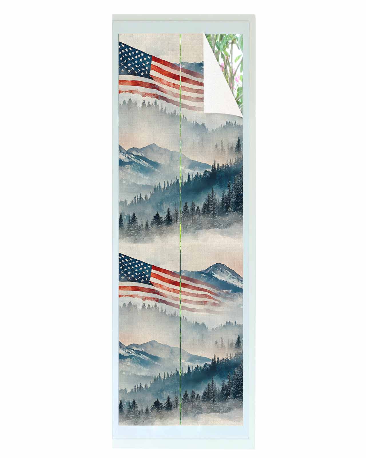 Window Privacy Film American Flag Stained Glass Window Film Decorative ...