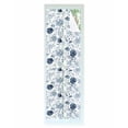 thumbnail image 1 of Window Privacy Film Blue Flowers Stained Glass Window Film Decorative Sun Block Window Cover Watercolor Rustic Retro Floral Leaf Vines Window Clings Static Adhesive Sticker for Bathroom 29.5"x118", 1 of 7