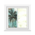 thumbnail image 1 of Window Privacy Film Boho Coastal Tree Stained Glass Window Film Decorative Sun Block Window Cover Ocean Vintage Tropical Plant Flower Window Clings Static Adhesive Sticker for Bathroom 17.7"x39.3", 1 of 7