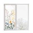 thumbnail image 1 of Window Privacy Film Botanical Floral Stained Glass Window Film Decorative Sun Block Window Cover Spring Summer Farmhouse Flowers Window Clings Static Adhesive Sticker for Bathroom 29.5"x78.7", 1 of 7