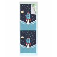 thumbnail image 1 of Window Privacy Film Cartoon Rocket Stained Glass Window Film Decorative Sun Block Window Cover Chic Cute Funny Stars Moon Sky Clouds Window Clings Static Adhesive Sticker for Bathroom 29.5"x118", 1 of 7