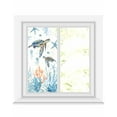 thumbnail image 1 of Window Privacy Film Coastal Turtle Stained Glass Window Film Decorative Sun Block Window Cover Blue Ocean Coral Starfish Seagrass Window Clings Static Adhesive Sticker for Bathroom 17.7"x39.3", 1 of 7