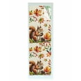 thumbnail image 1 of Window Privacy Film Colorful Squirrel Stained Glass Window Film Decorative Sun Block Window Cover Botanical Berry Pine Cones Rustic Window Clings Static Adhesive Sticker for Bathroom 29.5"x118", 1 of 7