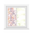 thumbnail image 1 of Window Privacy Film Coral Coastal Stained Glass Window Film Decorative Sun Block Window Cover Summer Beach Nautical Sea Ocean Window Clings Static Adhesive Sticker for Bathroom 19.6"x39.3", 1 of 7