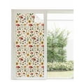 thumbnail image 1 of Window Privacy Film Country Mushroom Stained Glass Window Film Decorative Sun Block Window Cover Vintage Fall Botanical Flowers Leaves Window Clings Static Adhesive Sticker for Bathroom 35.4"x78.7", 1 of 7
