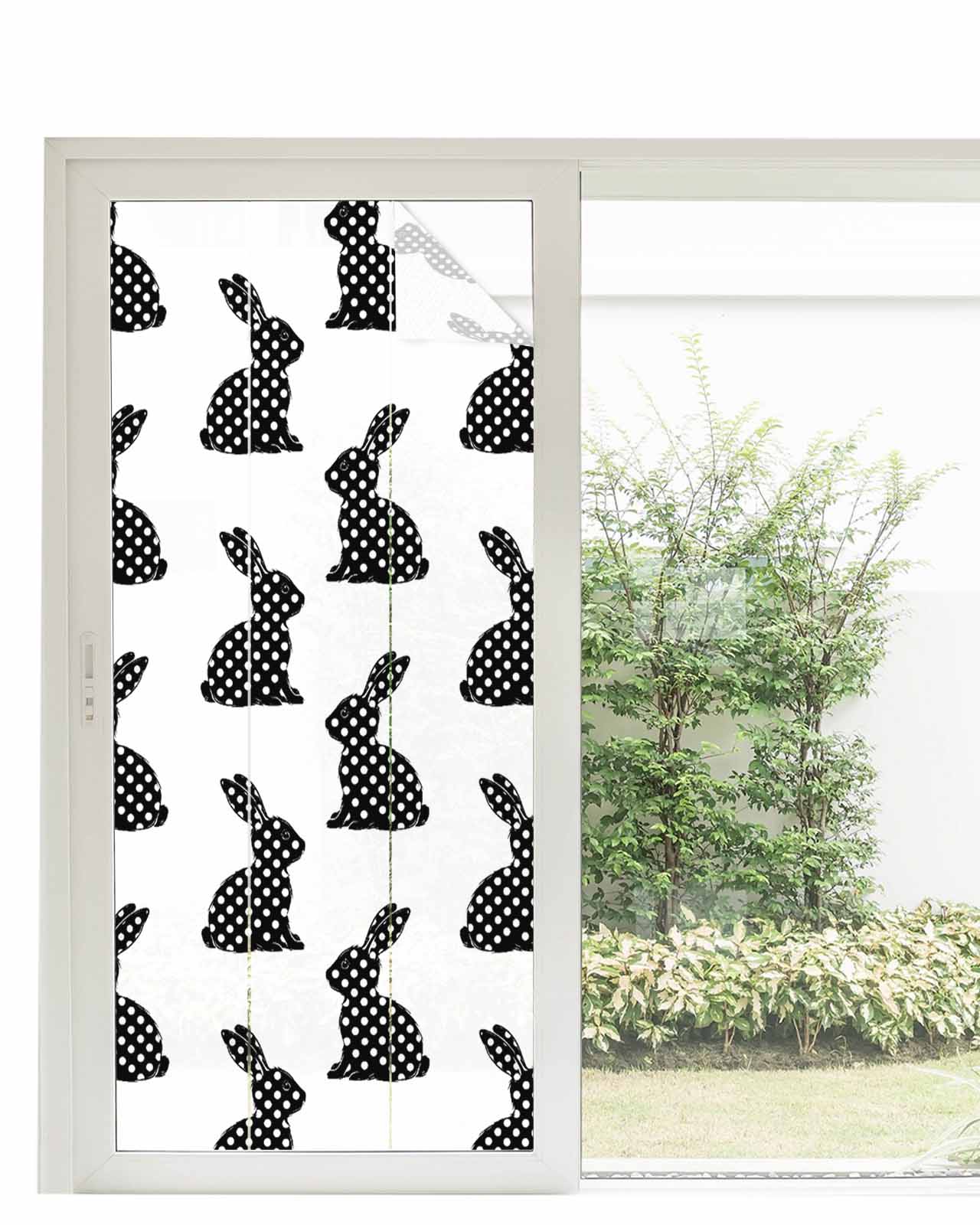 Window Privacy Film Easter Stained Glass Window Film Decorative Sun ...