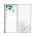 thumbnail image 1 of Window Privacy Film Eucalyptus Leaf Stained Glass Window Film Decorative Sun Block Window Cover Simple Spring Green Botanical Vines Window Clings Static Adhesive Sticker for Bathroom 29.5"x78.7", 1 of 7