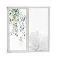 thumbnail image 1 of Window Privacy Film Eucalyptus Leaf Stained Glass Window Film Decorative Sun Block Window Cover Weeping Botanical Summer Flowers Window Clings Static Adhesive Sticker for Bathroom 23.6"x59", 1 of 7