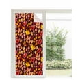 thumbnail image 1 of Window Privacy Film, Fall Botanical UV Sun Blocking Window Tint Film Heat Control One Way Blackout Window Film, Autumn Berry Orange Maple Leaves Watercolor Non Adhesive Static Cling 35.4x78.7 In, 1 of 7