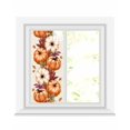 thumbnail image 1 of Window Privacy Film Fall Stained Glass Window Film Decorative Sun Block Window Cover Orange Pumpkins Thanksgiving Watercolor Maple Leaf Window Clings Static Adhesive Sticker for Bathroom 17.7"x39.3", 1 of 7