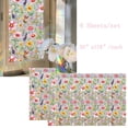 thumbnail image 1 of Window Privacy Film - Floral Stained Glass Window Film Static Cling UV & Heat Blocking Rainbow Window Film for Glass Doors, Bedroom Windows - No Glue Premium Vinyl-17.7"x39.4", 1 of 6