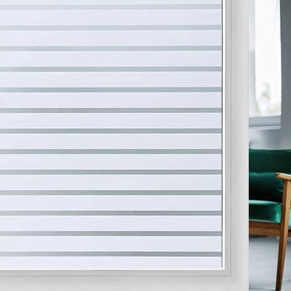Window Privacy Film Frosted Glass Window Film Window, No Glue Static Cling Window Stickers Removable for Home Office Kitchen, 40 x 200cm