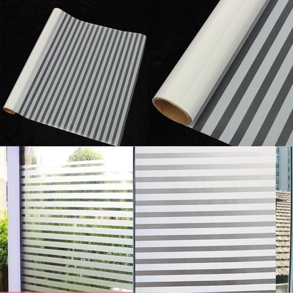 Window Privacy Film No Glue Glass Film 3D Static Window Films Anti UV Removable Glass Covering Opaque Window Sticker Clings For Home Office Bathroom Door 45×100cm