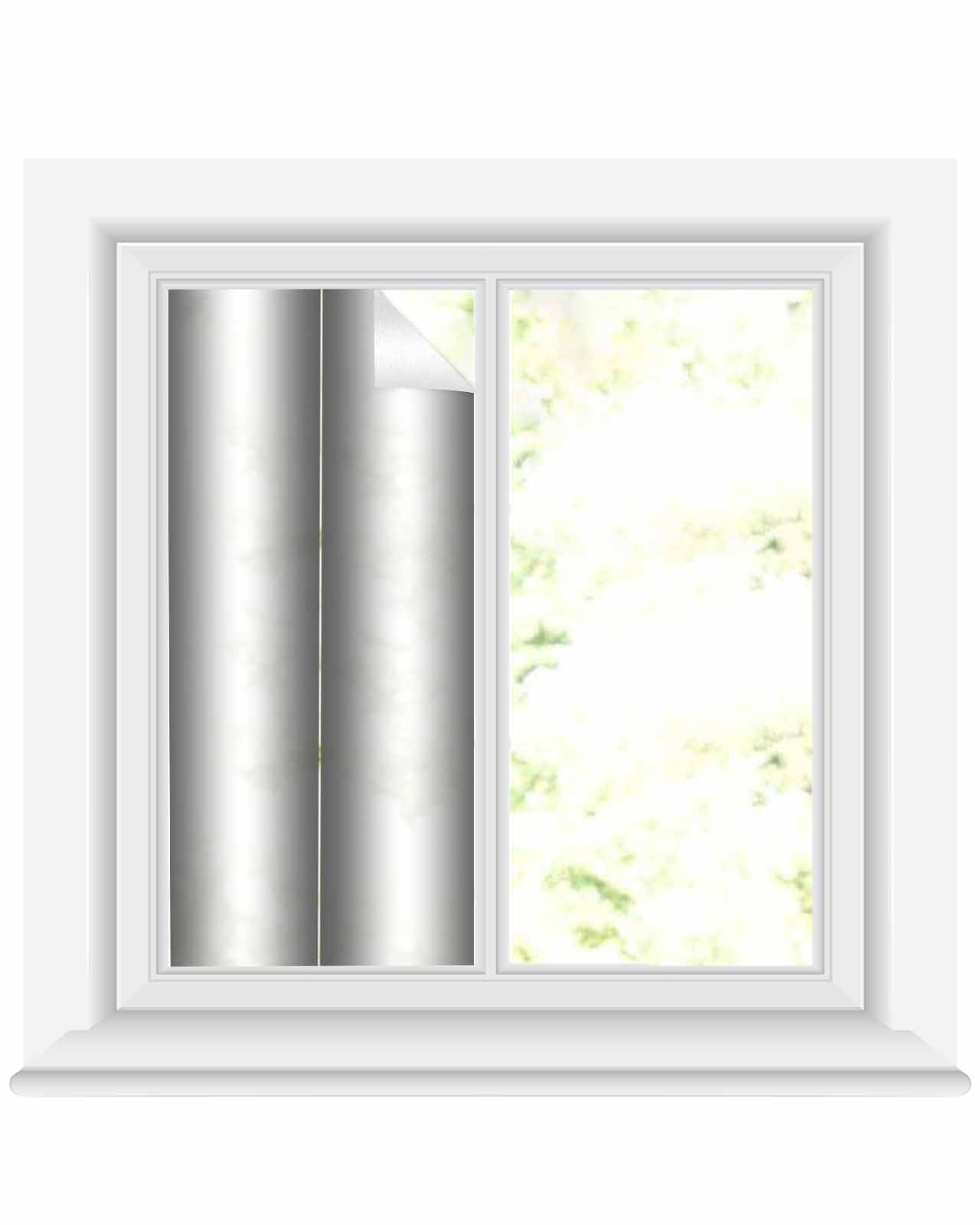 Window Privacy Film Gray White Ombre Stained Glass Window Film ...