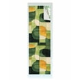 thumbnail image 1 of Window Privacy Film Green Geometric Stained Glass Window Film Decorative Sun Block Window Cover Middle Century Vintage Art Aesthetic Window Clings Static Adhesive Sticker for Bathroom 17.7"x78.7", 1 of 7