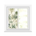 thumbnail image 1 of Window Privacy Film Green Palm Trees Stained Glass Window Film Decorative Sun Block Window Cover Tropical Summer Botanical Window Clings Static Adhesive Sticker for Bathroom 17.7"x39.3", 1 of 6